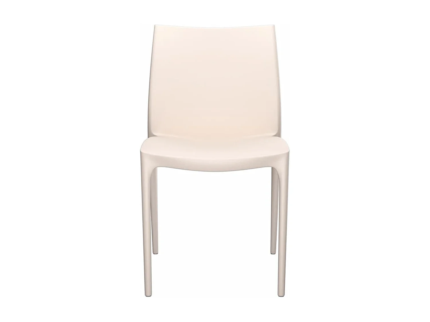 Chaises de jardin lot de 2 crème 50x46x80 cm polypropylène