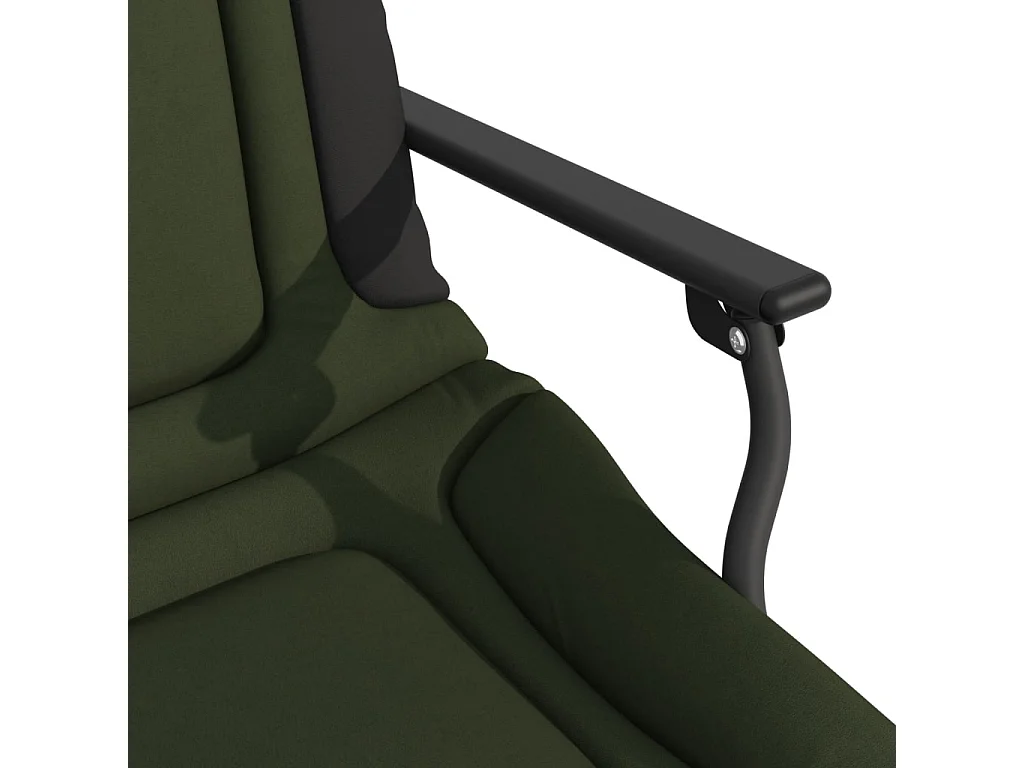 Silla de pesca con reposabrazos plegable verde