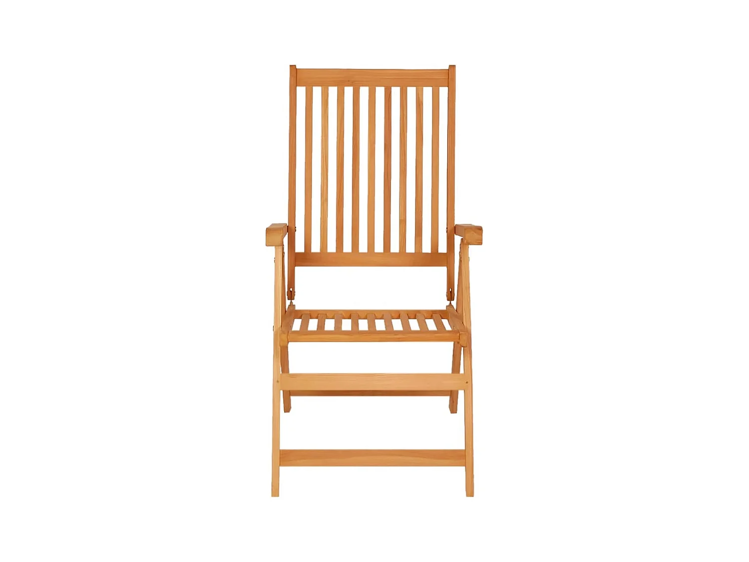 Set van 4 tuinstoelen en rode teakhouten kussens