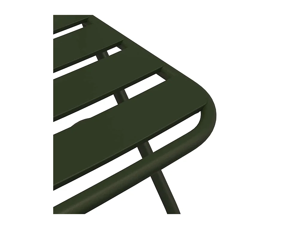 Opvouwbare tuinstoel 2 stuks Groen 55 x 56,5 x 91 cm Staal