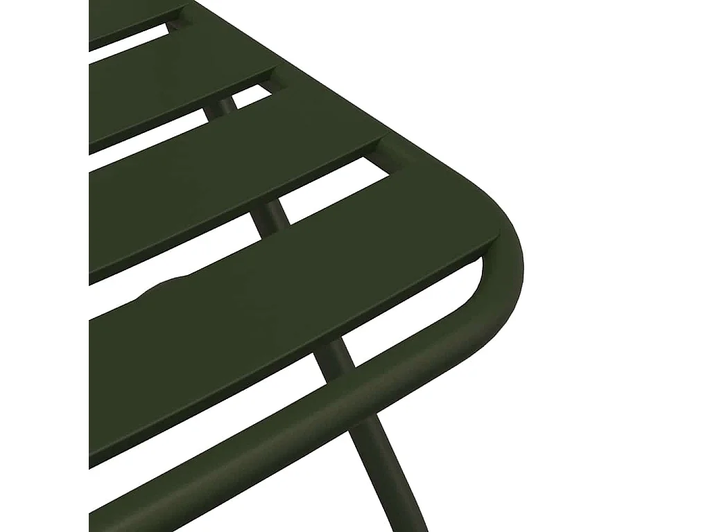 Silla de jardín plegable 2 piezas Verde 55 x 56,5 x 91 cm Acero