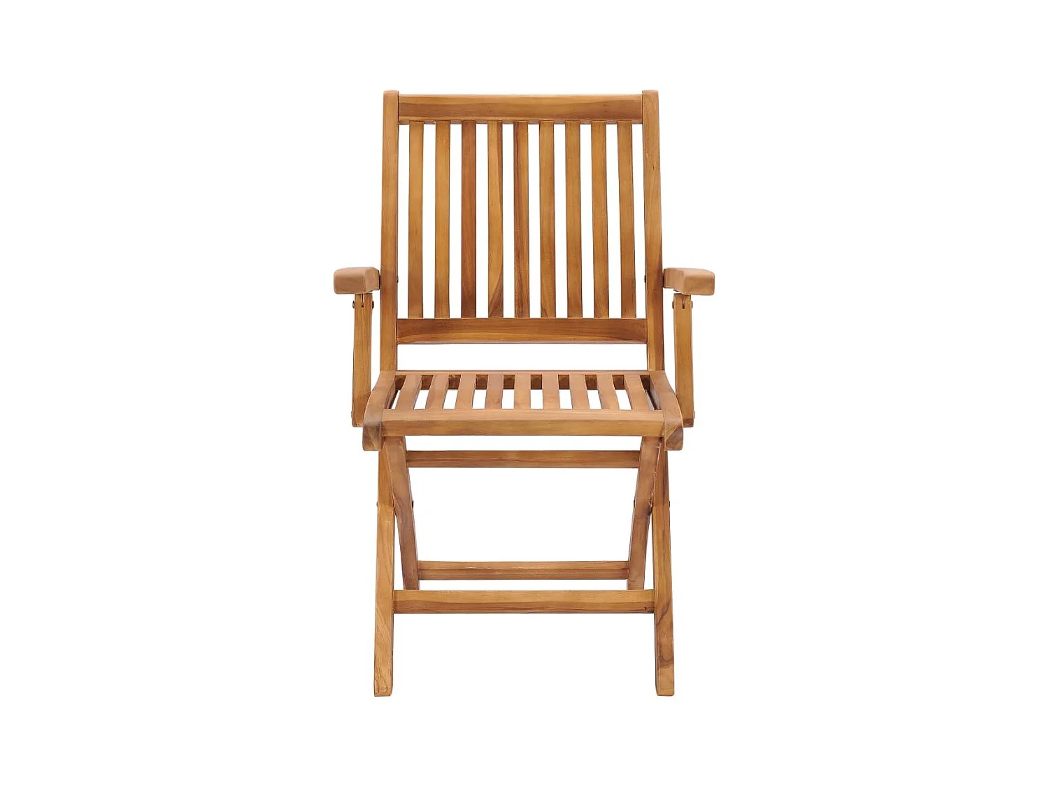 Chaises de jardin pliables lot de 2 Bois de teck massif