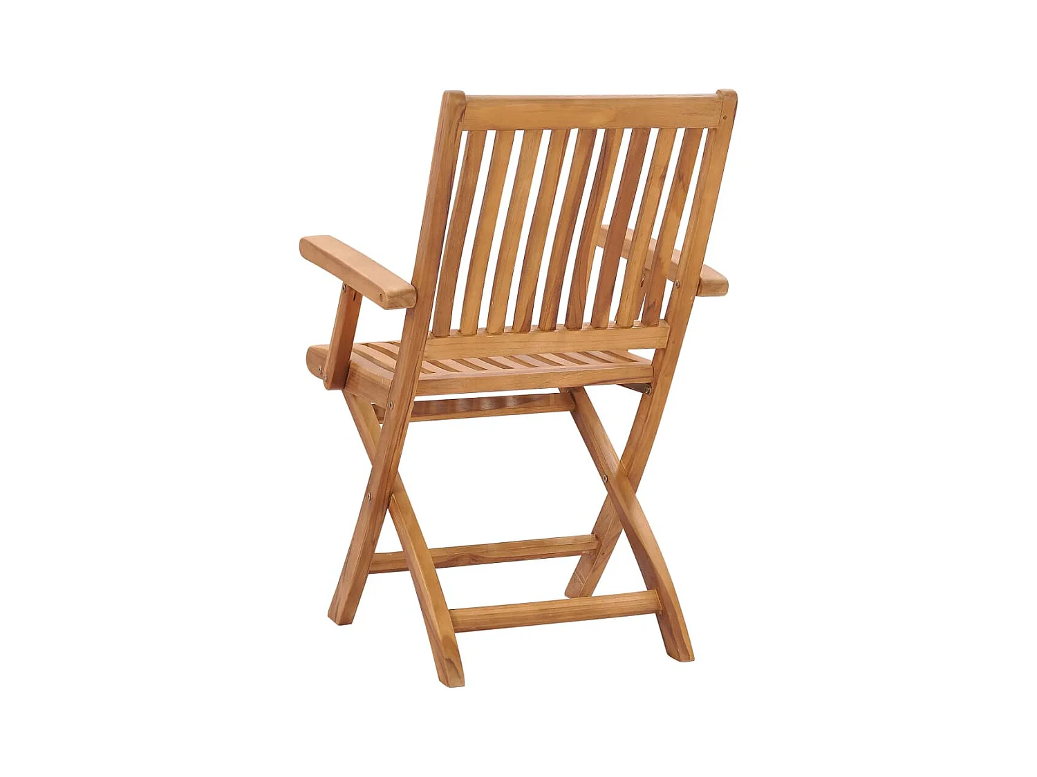 Chaises de jardin pliables lot de 2 Bois de teck massif