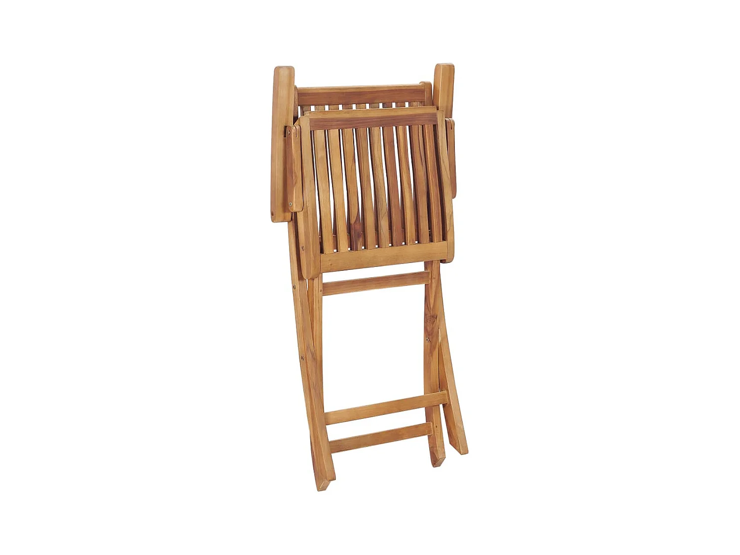 Chaises de jardin pliables lot de 2 Bois de teck massif