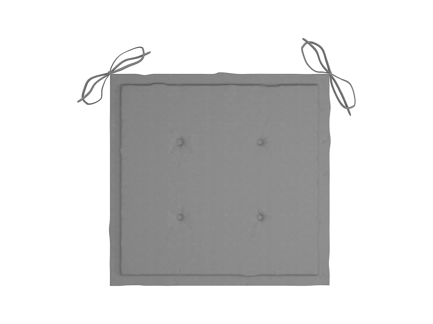 Set di 4 sedie da giardino con cuscini in legno massello di teak