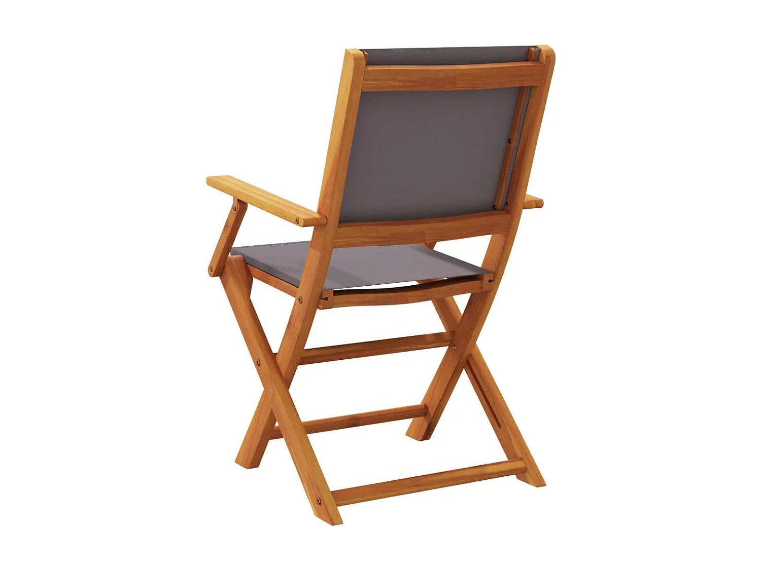 Opvouwbare tuinstoelen set van 6 stof en massief hout