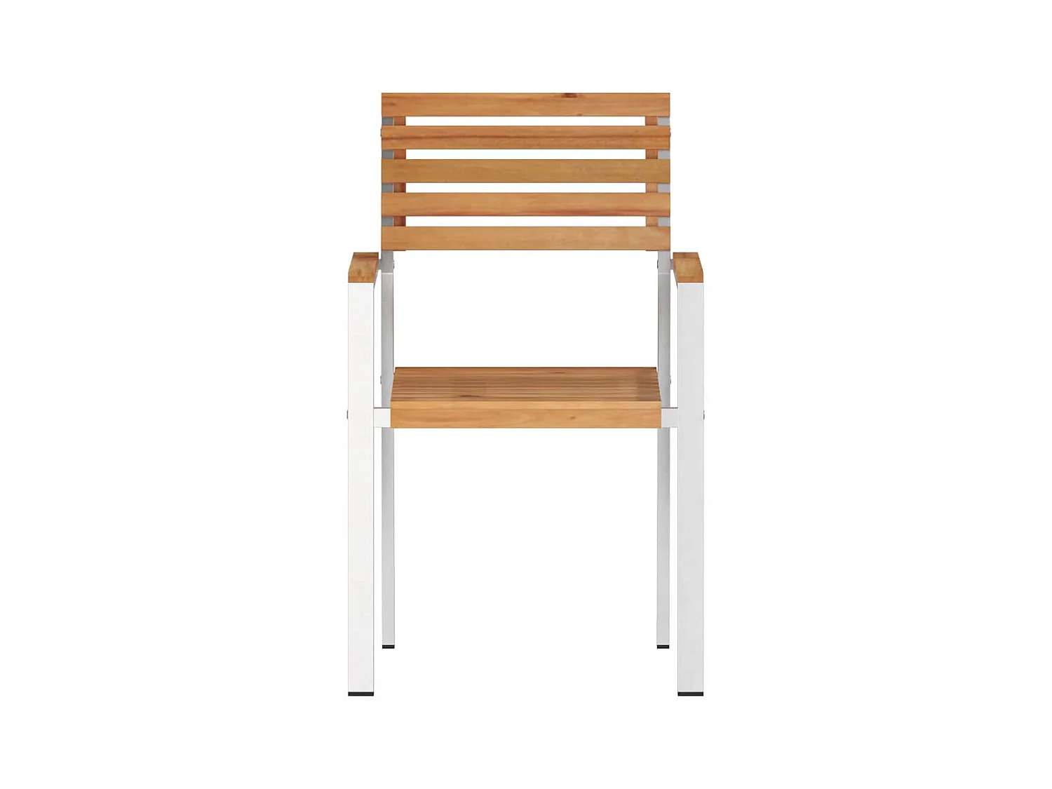 Sedia da giardino 2 pezzi Marrone 56 x 54,5 x 87 cm Teak massello