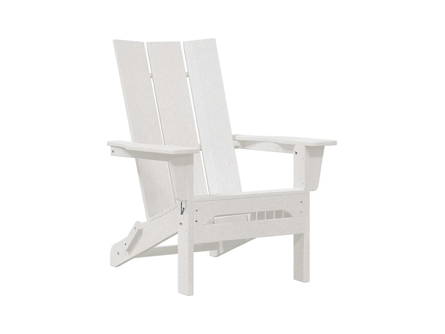 Chaise Adirondack pliante Blanc 74.5 x 80.5 x 90cm Plastique