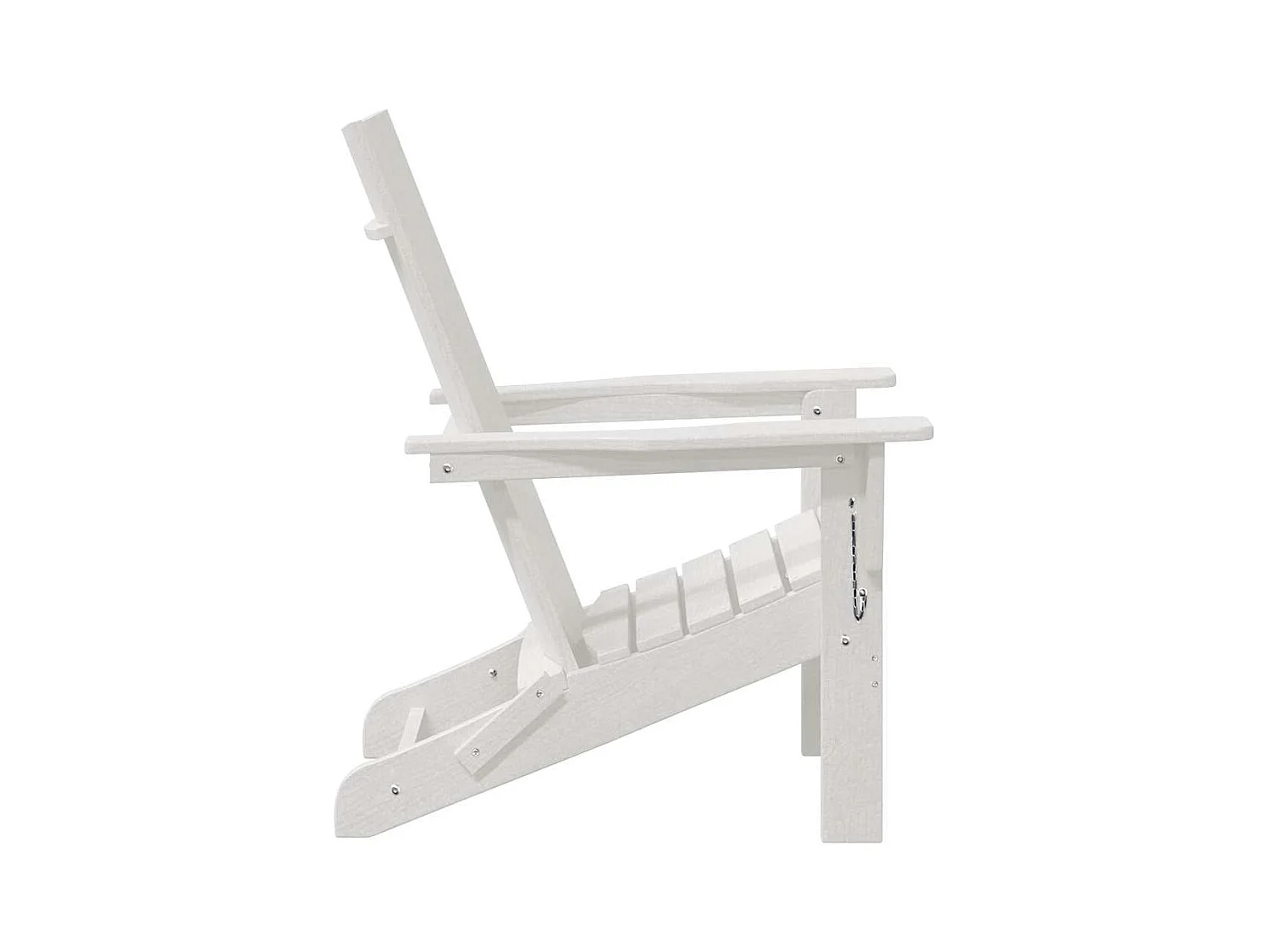 Chaise Adirondack pliante Blanc 74.5 x 80.5 x 90cm Plastique