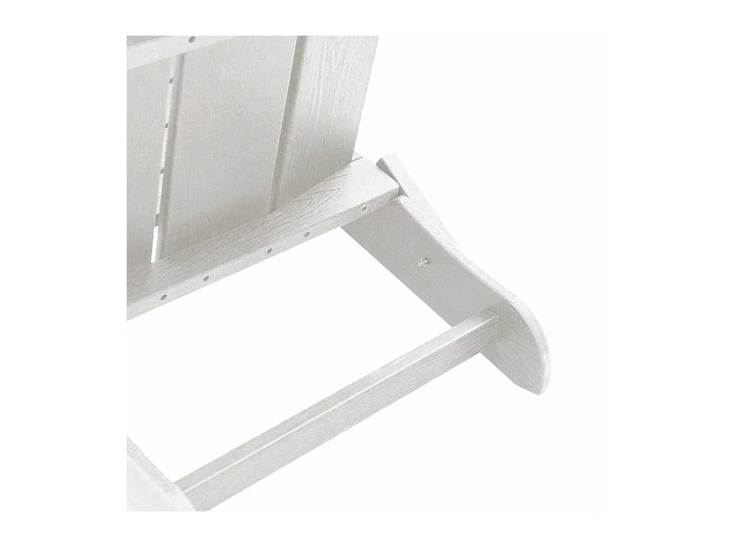 Chaise Adirondack pliante Blanc 74.5 x 80.5 x 90cm Plastique