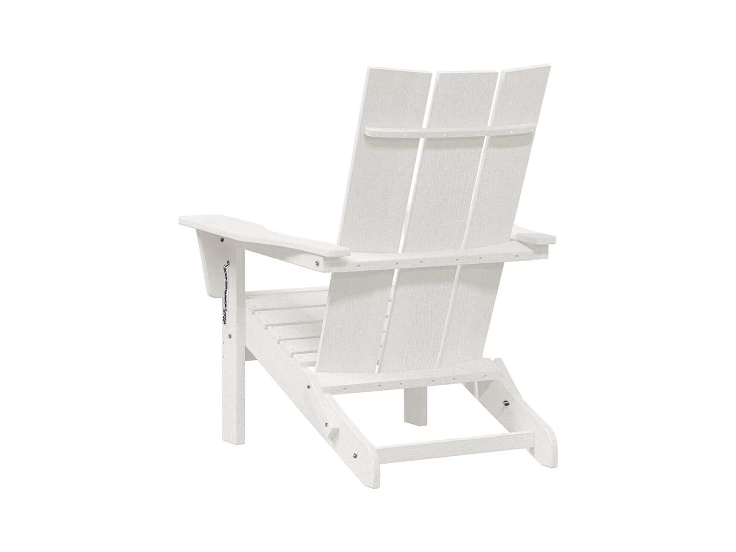 Opvouwbare Adirondack stoel Wit 74,5 x 80,5 x 90 cm Kunststof