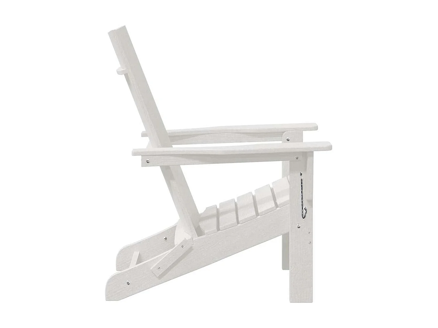 Chaise Adirondack pliante Blanc 74.5 x 80.5 x 90cm Plastique