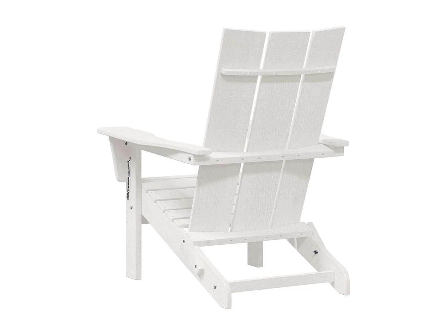 Chaise Adirondack pliante Blanc 74.5 x 80.5 x 90cm Plastique