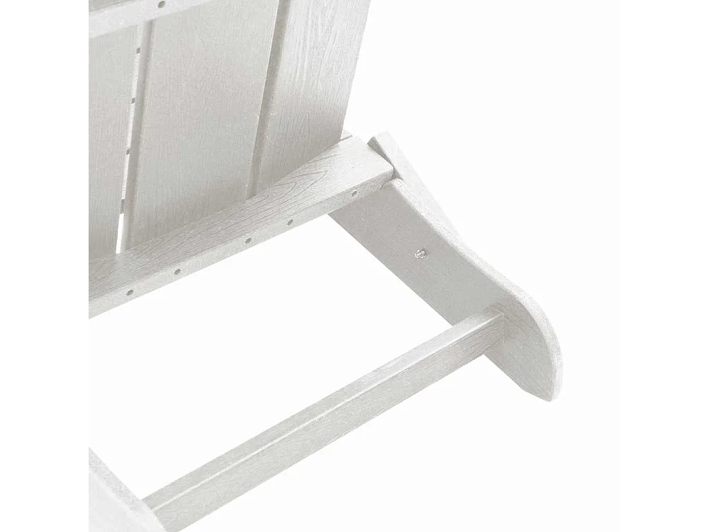 Chaise Adirondack pliante Blanc 74.5 x 80.5 x 90cm Plastique