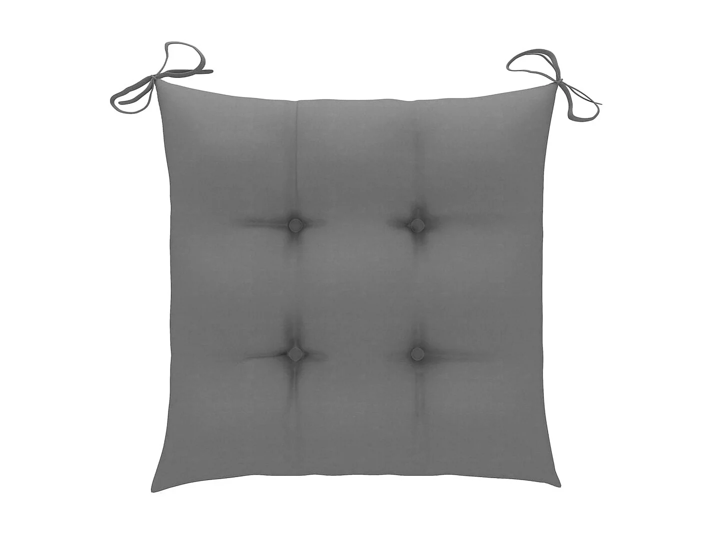 Chaises de jardin lot de 4 avec coussins Bois de teck massif