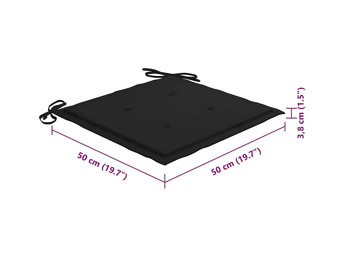 Set di 8 sedie e cuscini da giardino in legno massello di acacia grigio