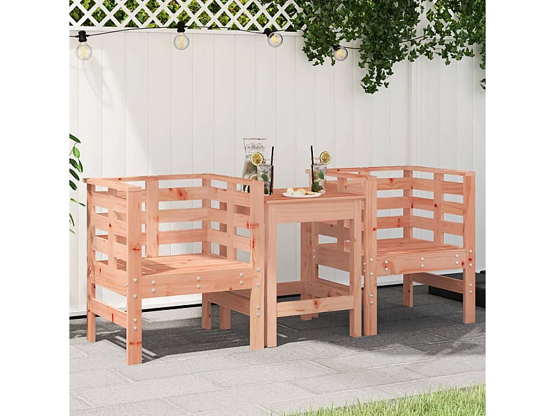 Chaises de jardin lot de 2 61,5x53x71 cm bois massif de douglas