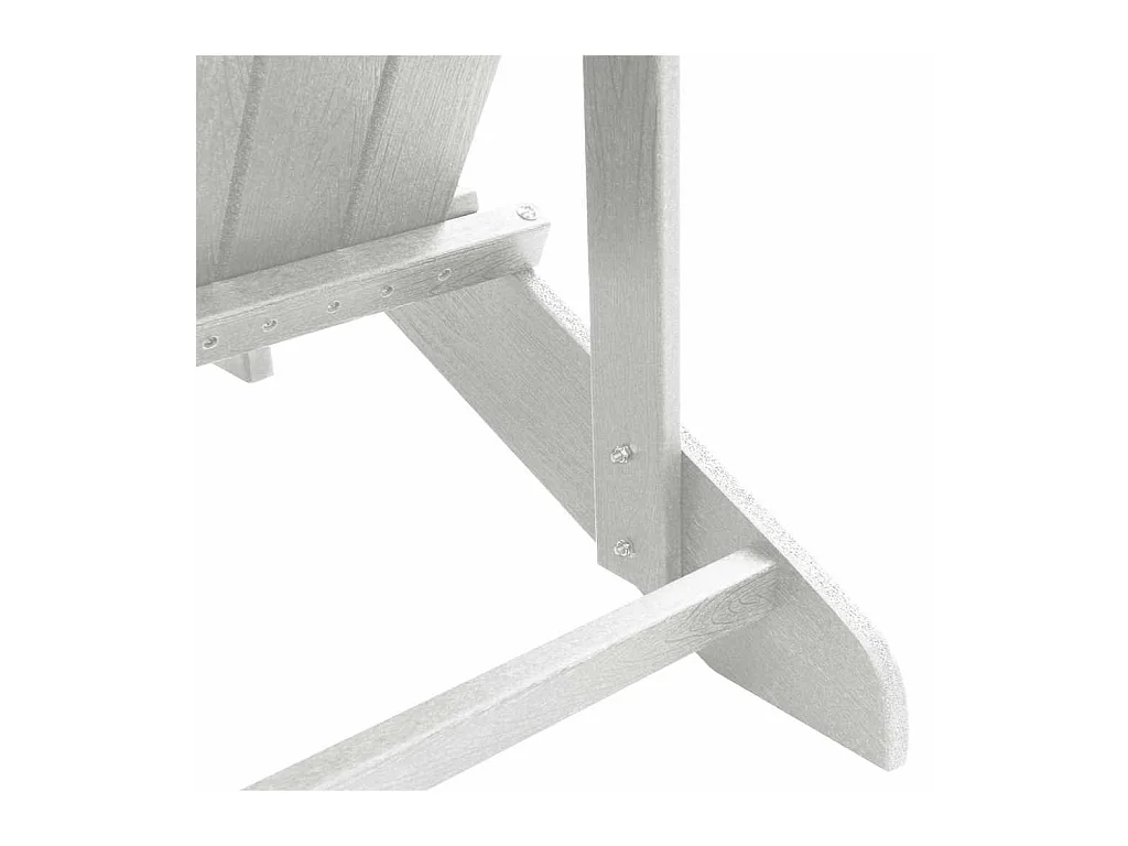 Chaise Adirondack Blanc 74 x 82 x 92cm Plastique