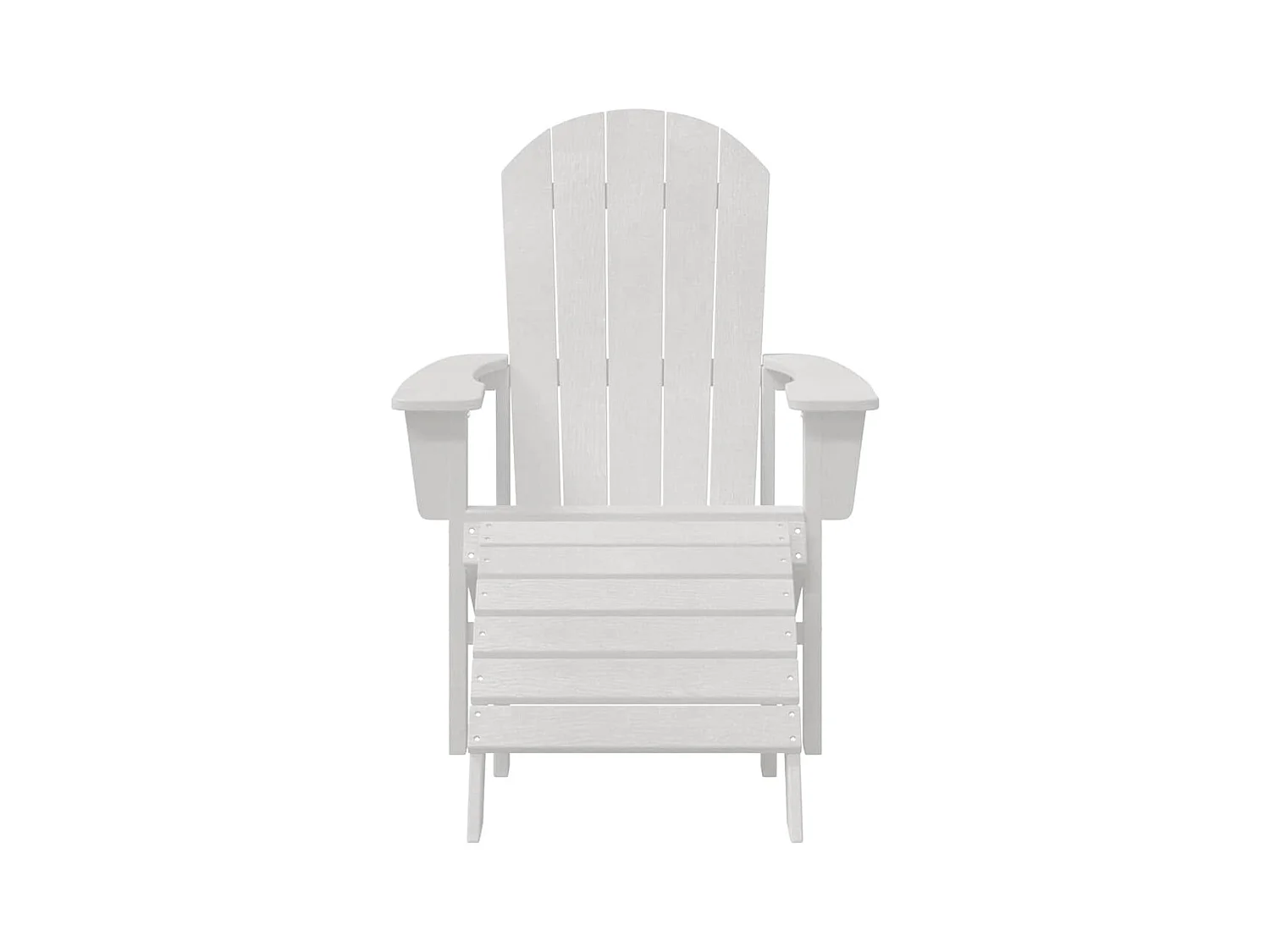 Adirondack stoel wit 74 x 82 x 92 cm kunststof