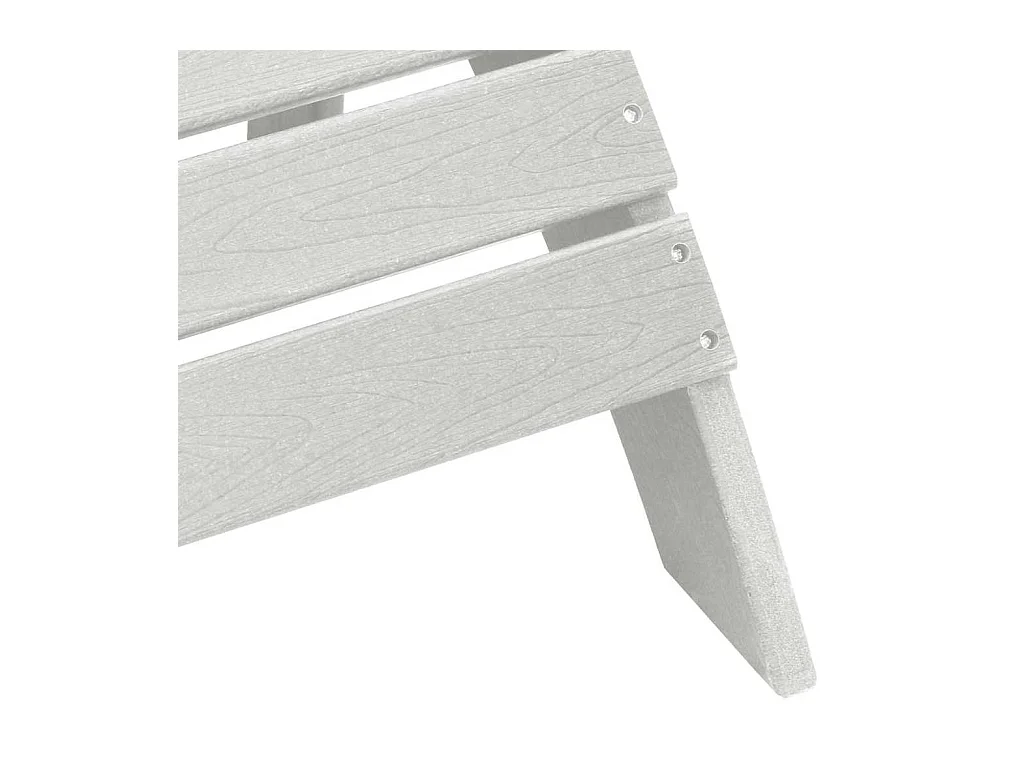 Adirondack stoel wit 74 x 82 x 92 cm kunststof