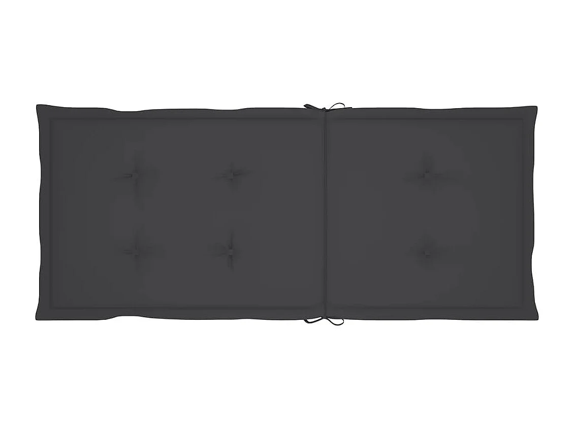 Chaises inclinables de jardin et coussins lot de 8 Teck solide