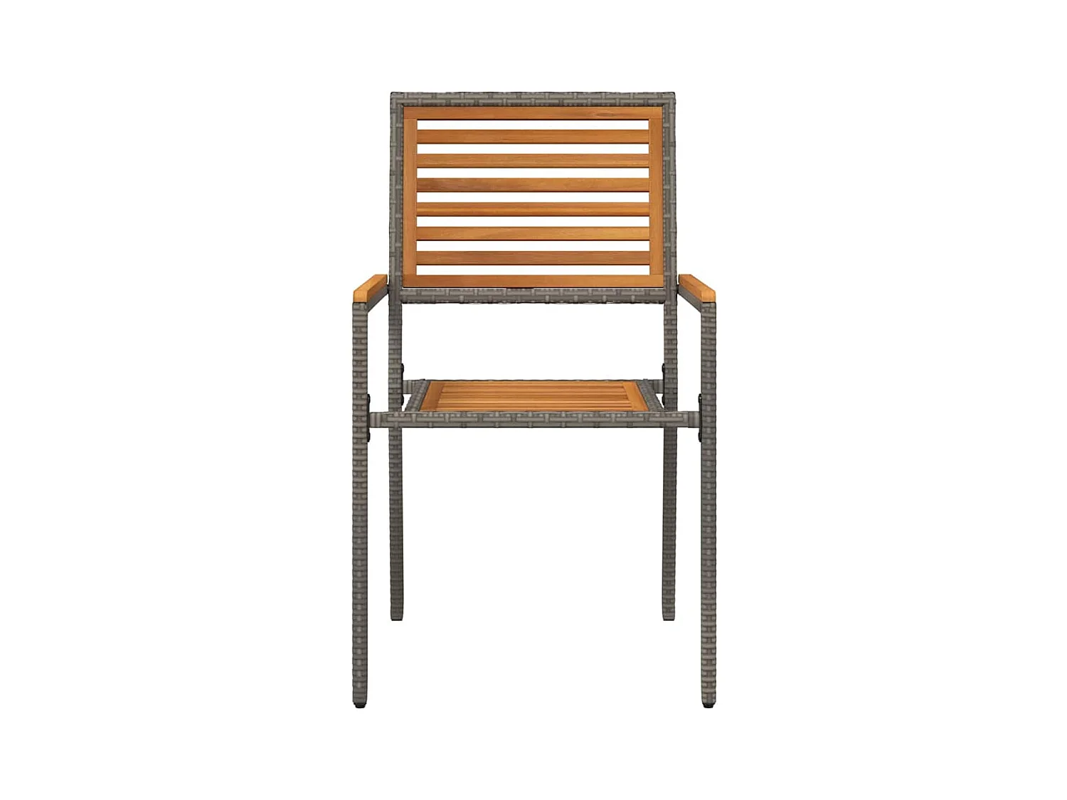 stuks stapelbare tuinstoelen bruin, grijs