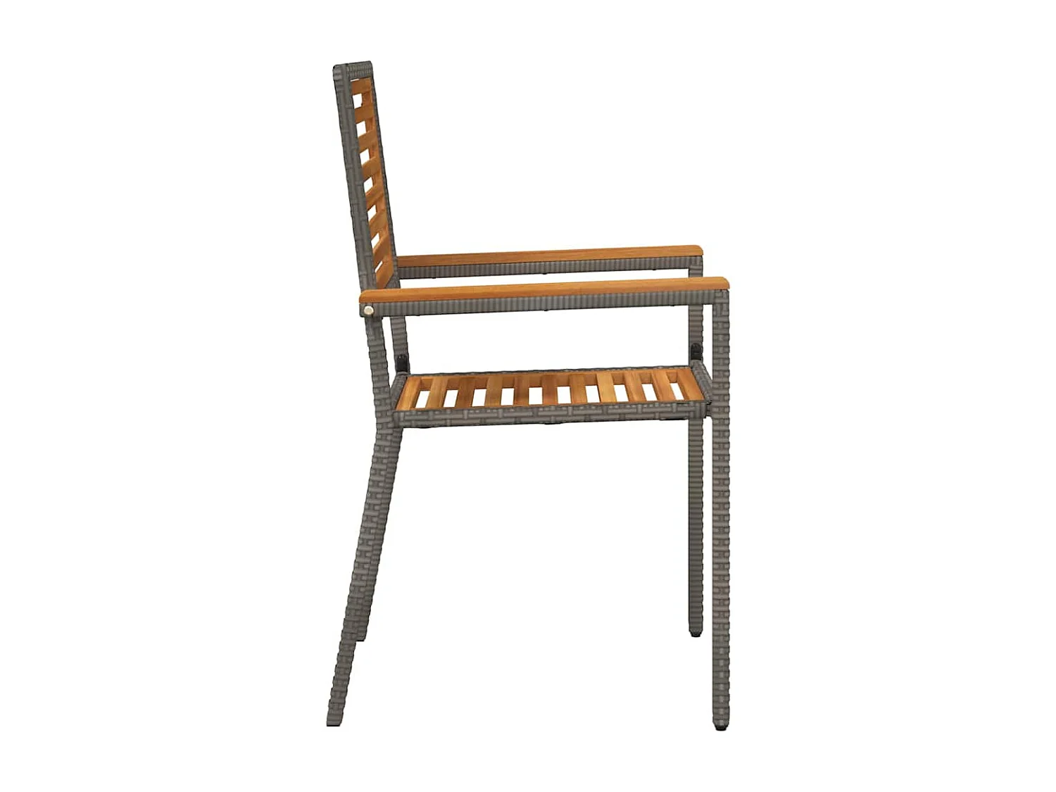 stuks stapelbare tuinstoelen bruin, grijs