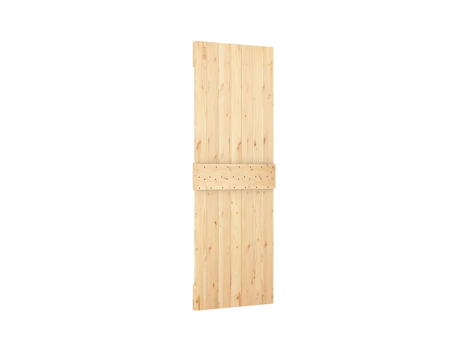 Porte coulissante et kit de quincaillerie 70x210 cm pin massif