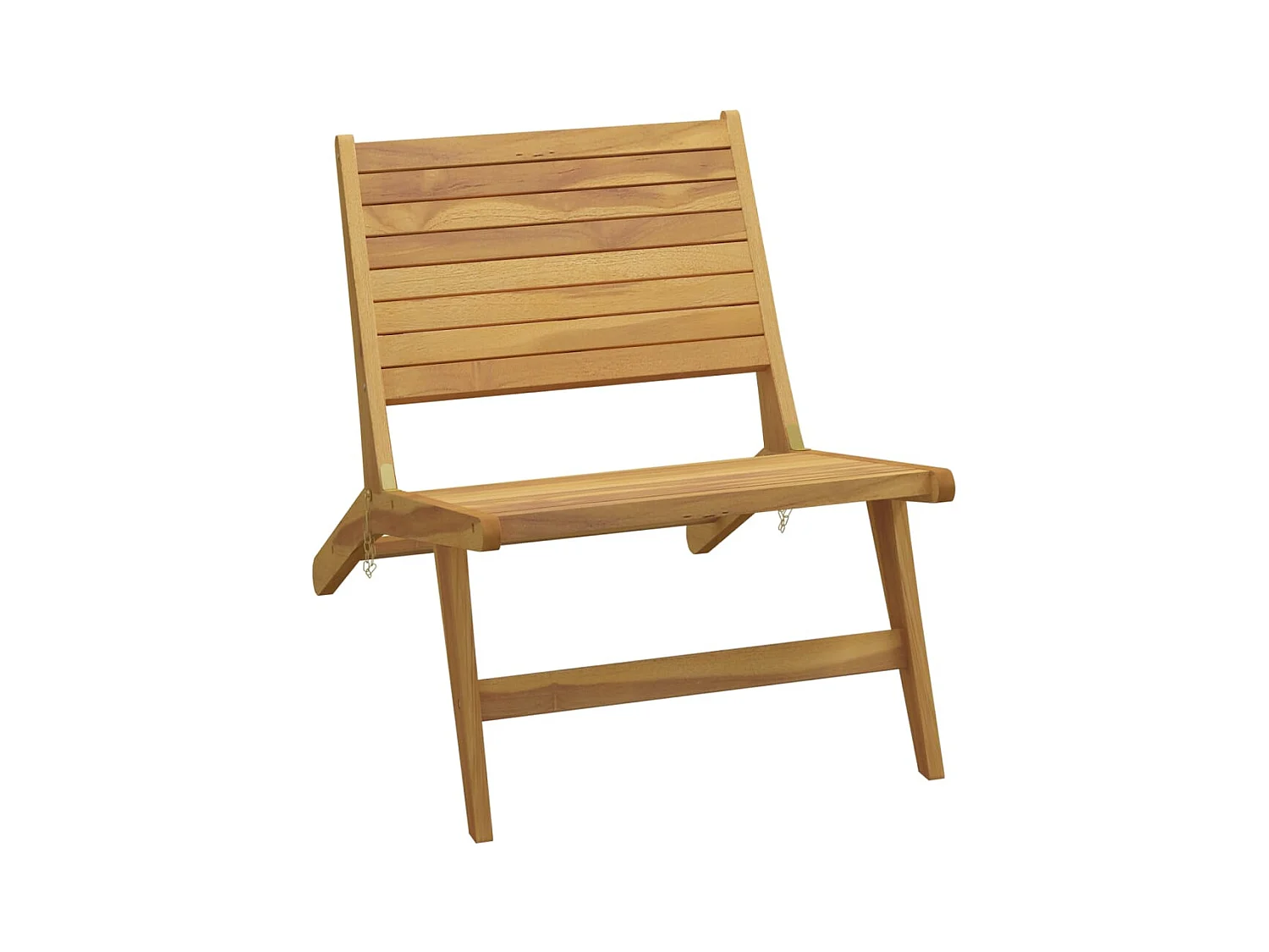 Chaise de jardin avec repose-pieds Bois de teck solide