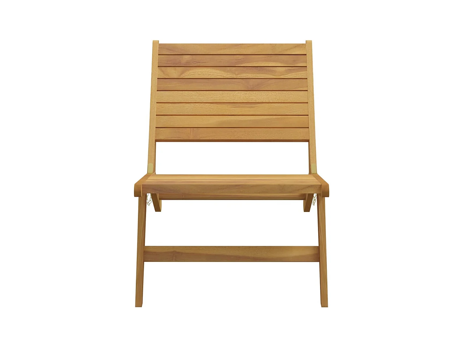 Chaise de jardin avec repose-pieds Bois de teck solide