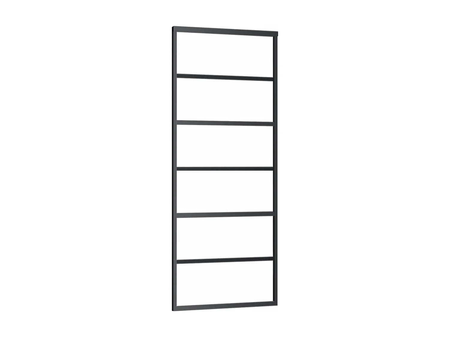 Porte coulissante et quincaillerie Verre ESG/Aluminium 76x205cm