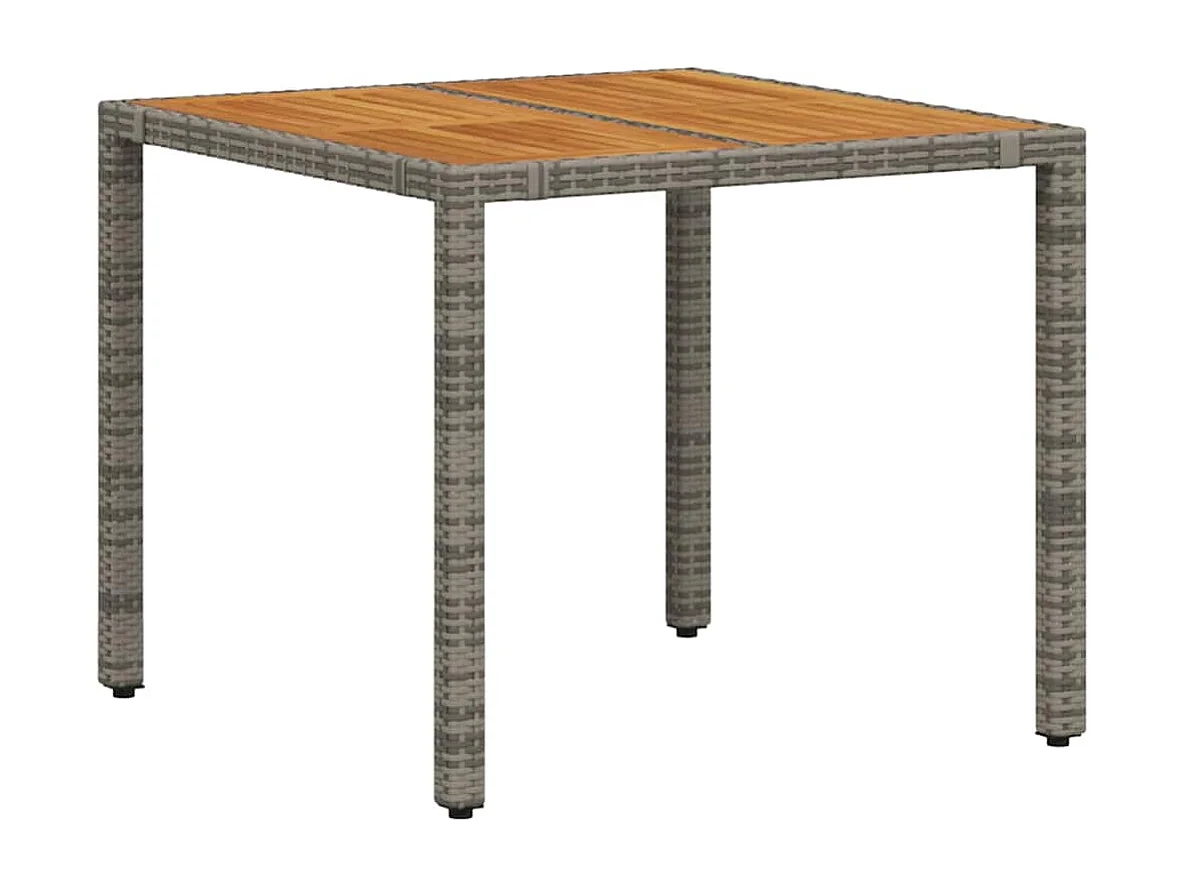 Ensemble de salle à manger pour jardin 3 pcs Gris