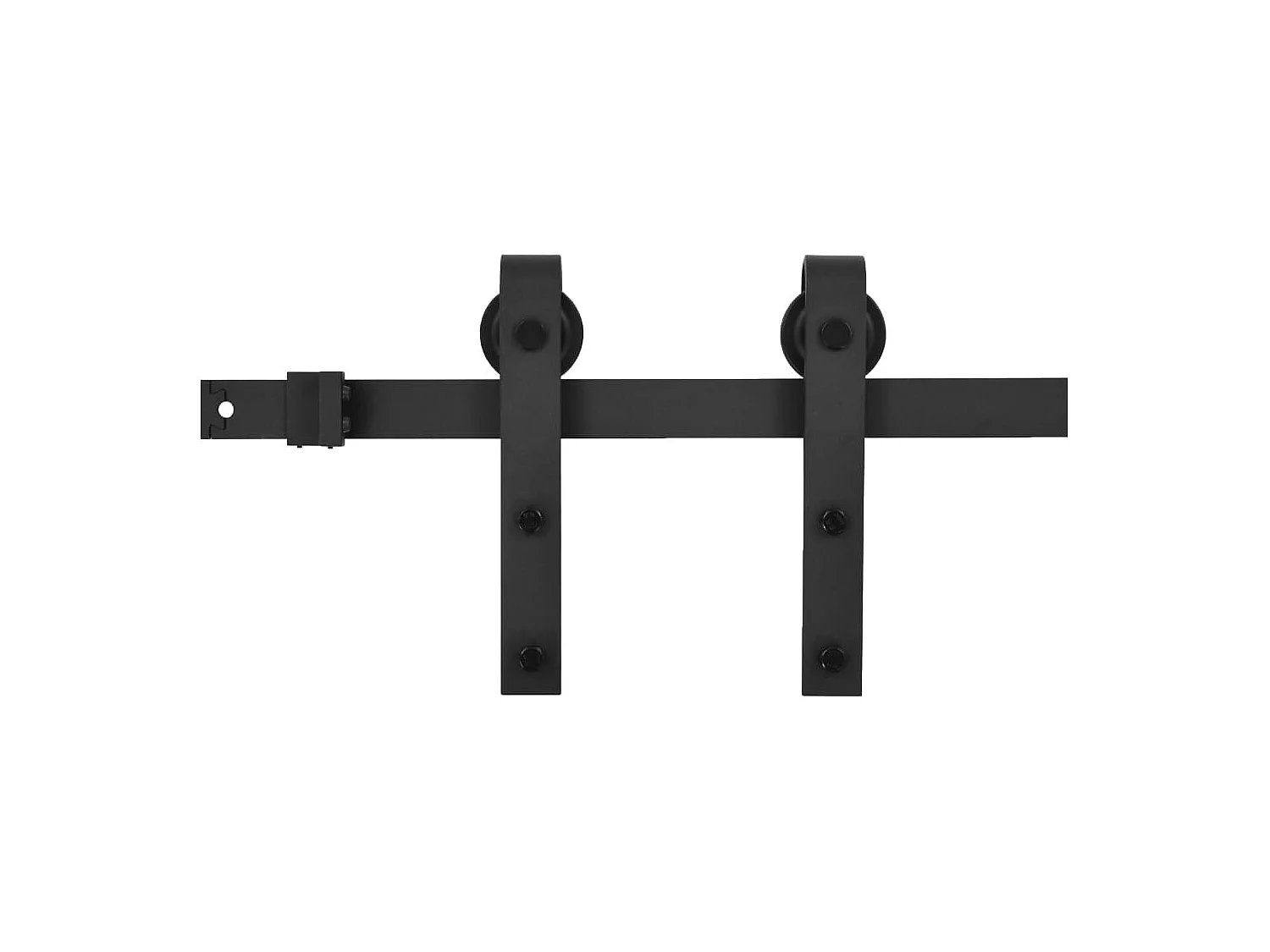 Porte coulissante et kit de quincaillerie 90x210 cm pin massif