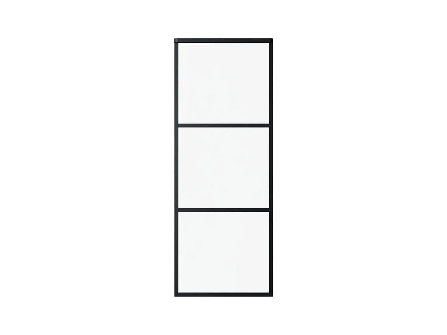 Porta scorrevole e ferramenta ESG Vetro/Alluminio 76x205cm