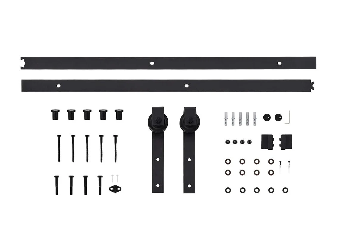 Porta scorrevole con kit ferramenta 90x210cm Pino massello