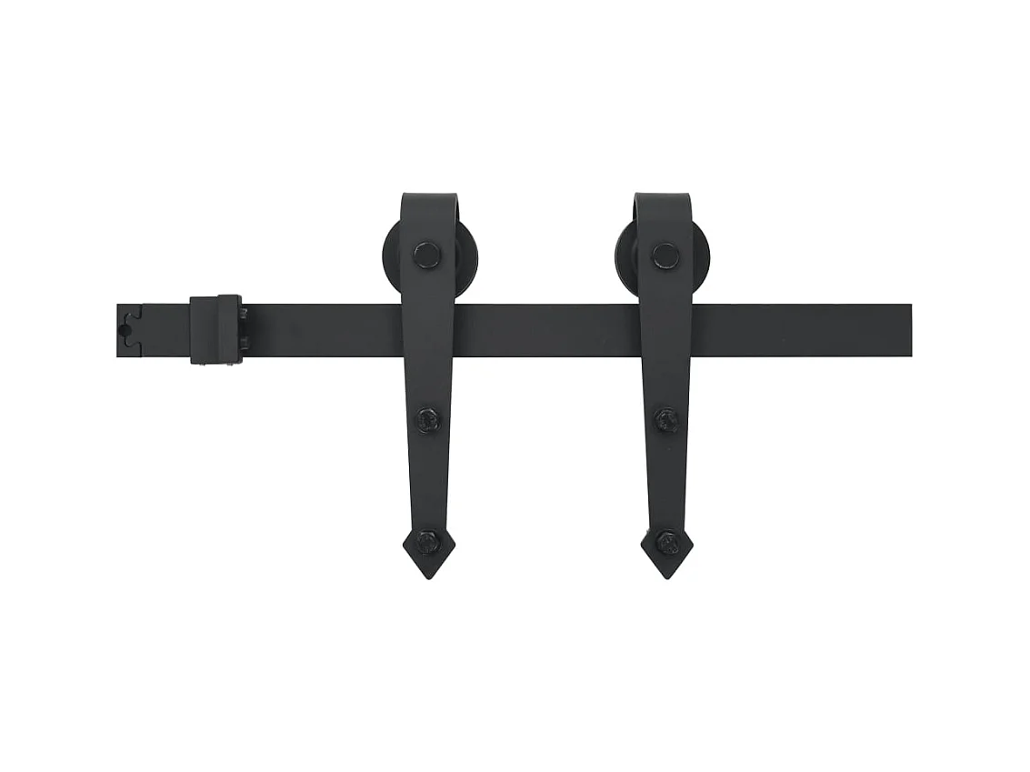 Porte coulissante et kit de quincaillerie 70x210 cm pin massif