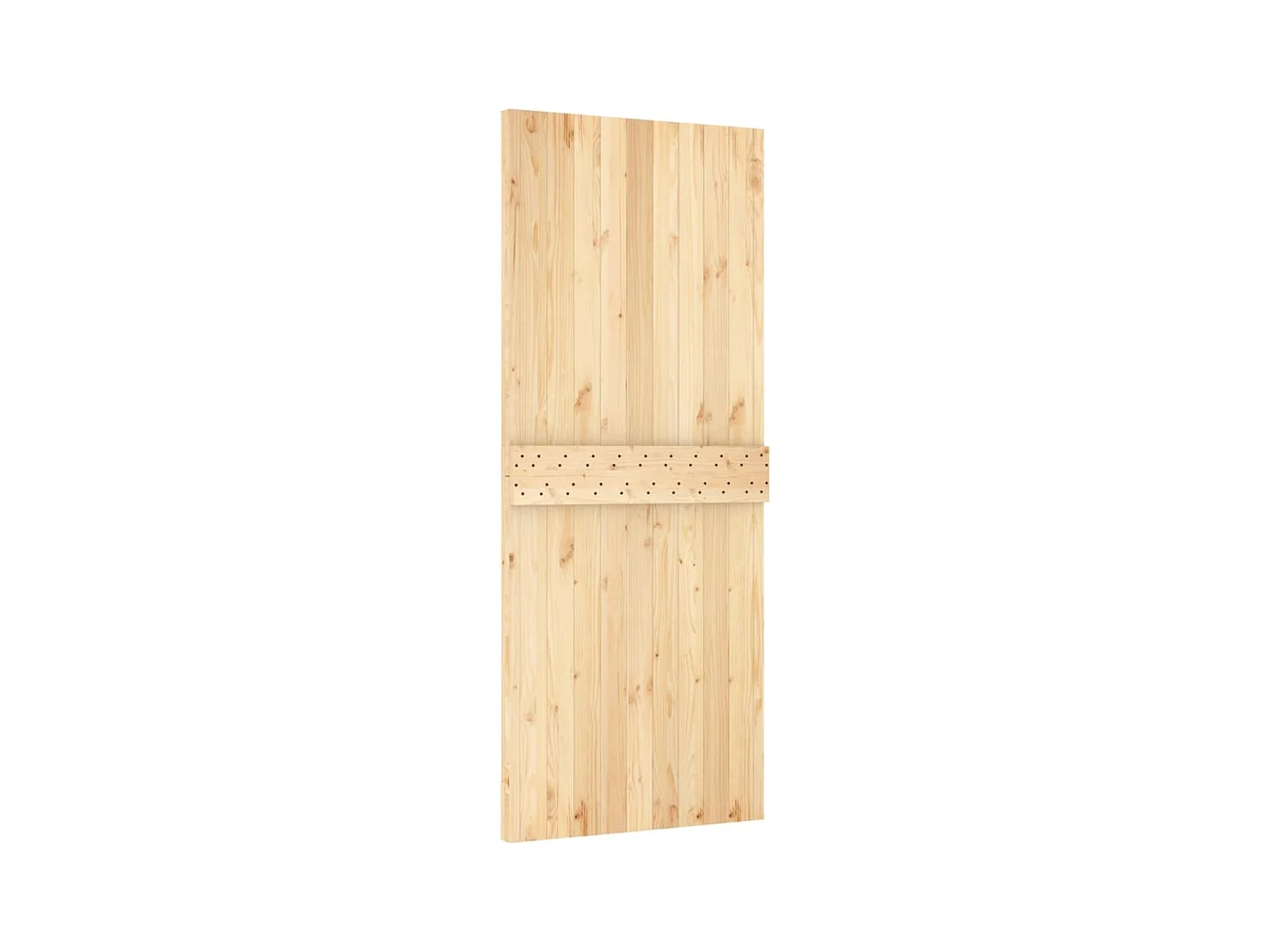 Porte coulissante et kit de quincaillerie 85x210 cm pin massif
