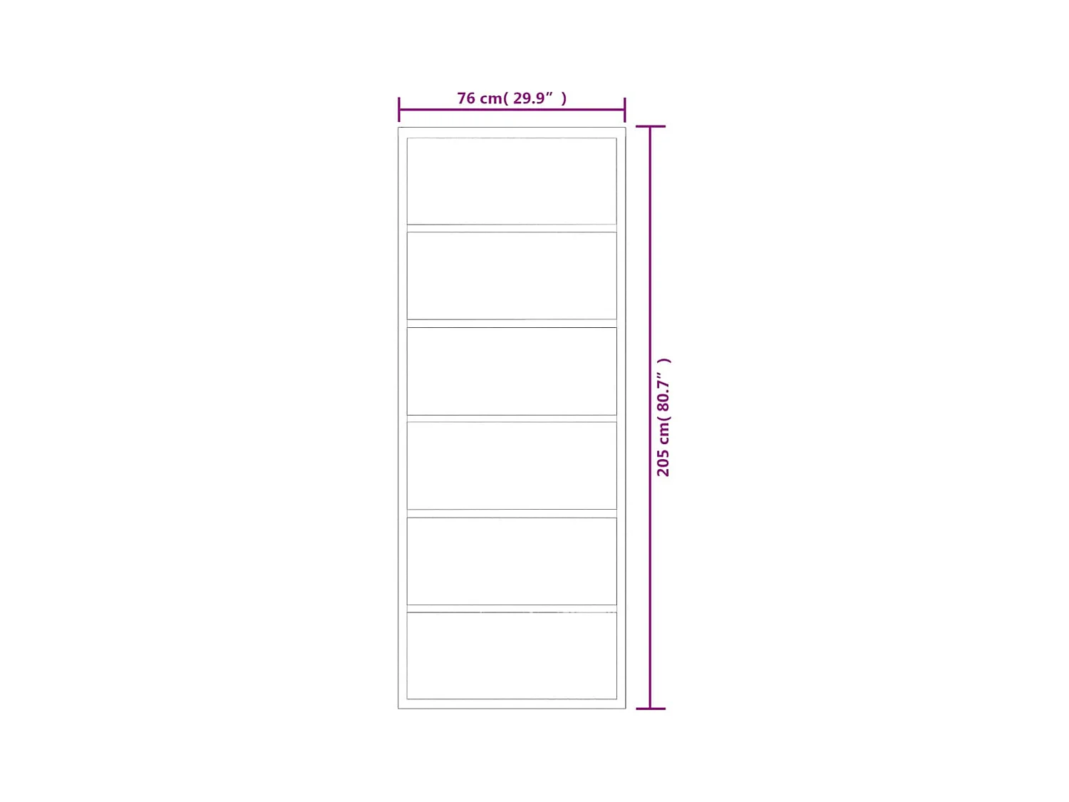 Porta scorrevole e ferramenta in vetro ESG/alluminio 76x205cm