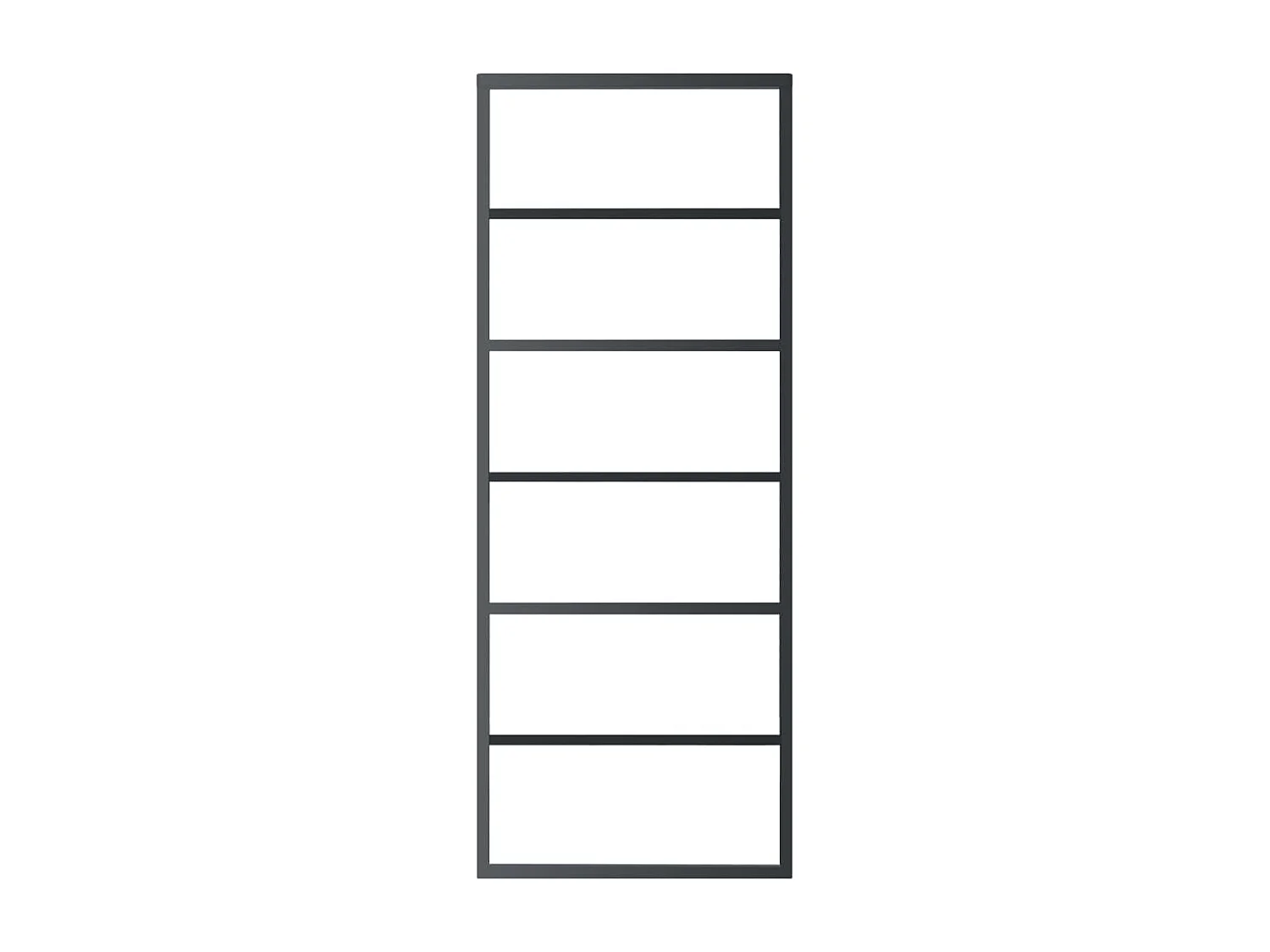 Porte coulissante et quincaillerie Verre ESG/Aluminium 76x205cm