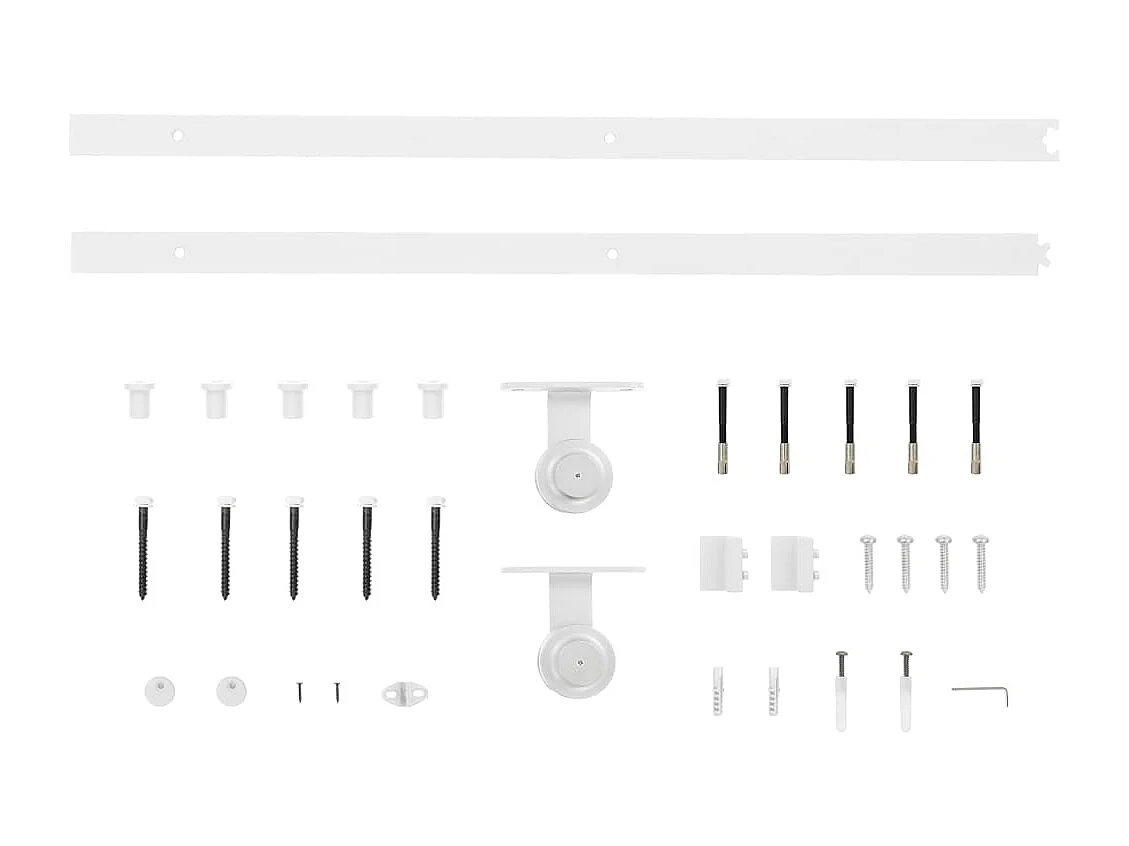 Porte coulissante et kit de quincaillerie 70x210 cm pin massif