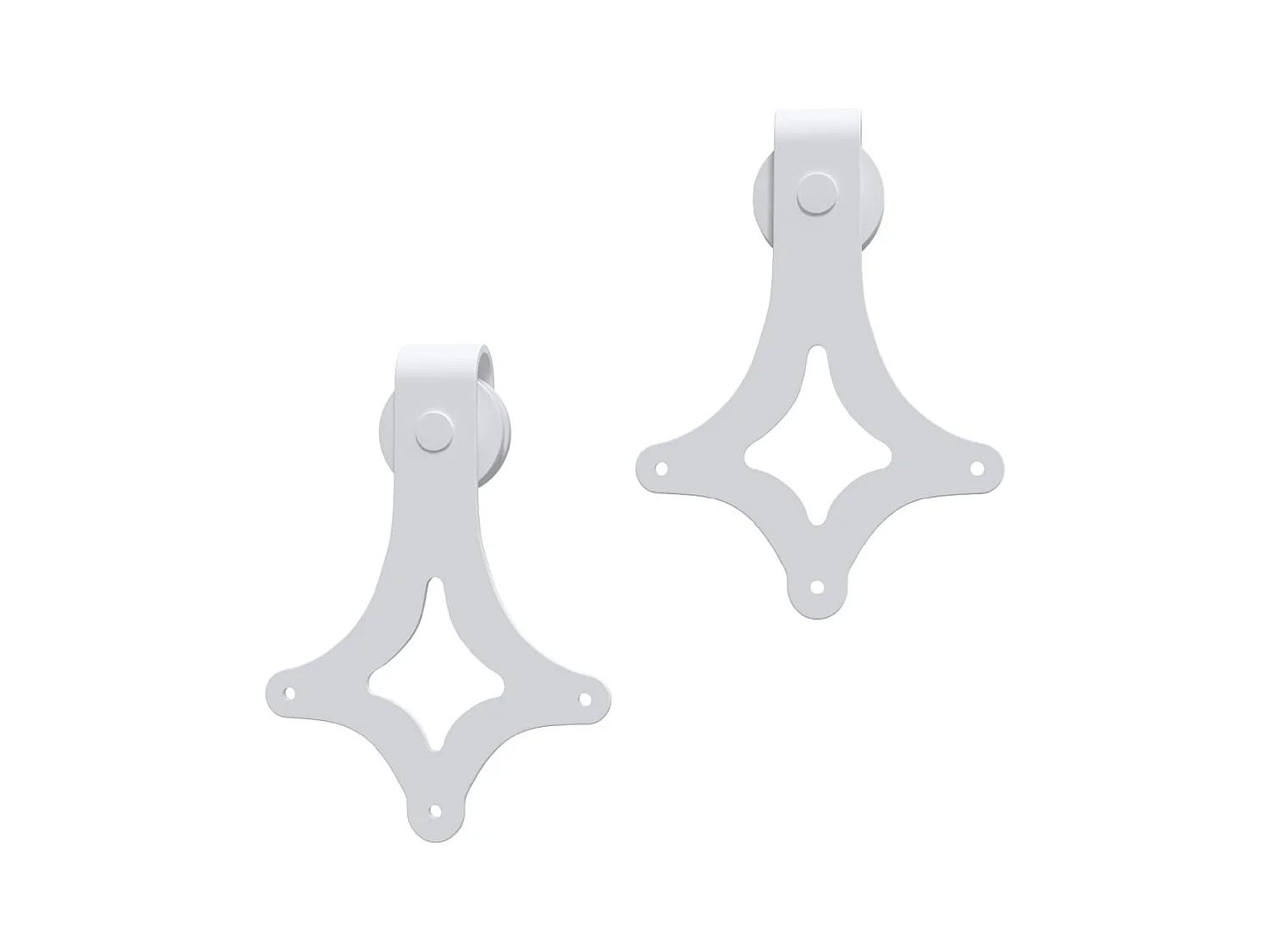 Schuifdeur en beslagset 85x210 cm massief grenen