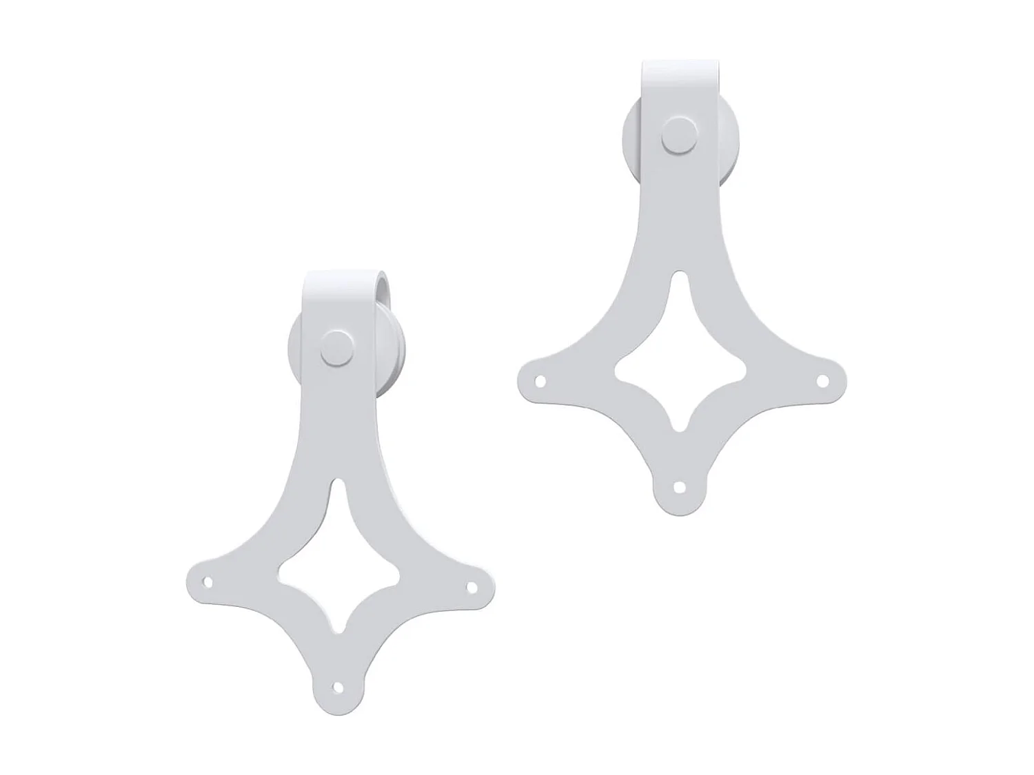 Kit porta scorrevole e ferramenta 85x210 cm in pino massello