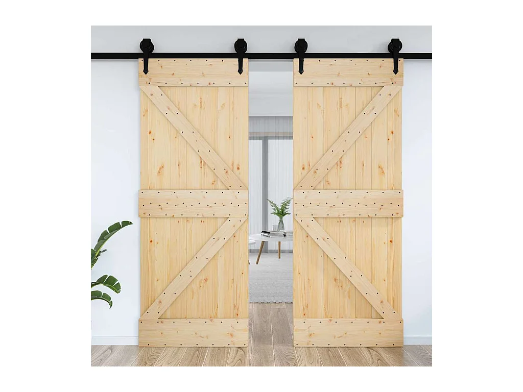 Porte NARVIK 85x210 cm bois massif de pin