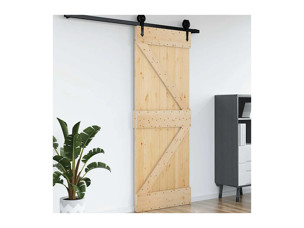 Porte NARVIK 85x210 cm bois massif de pin