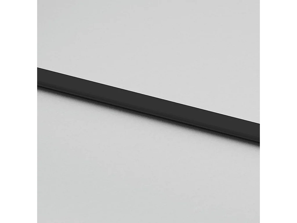 Kit herrajes para puerta corredera negra 90x205 cm cristal ESG