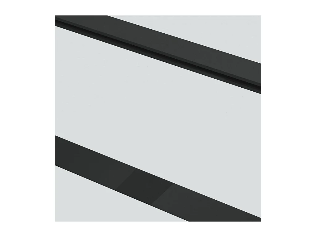 Porte coulissante Verre ESG et aluminium 102x205 cm Noir