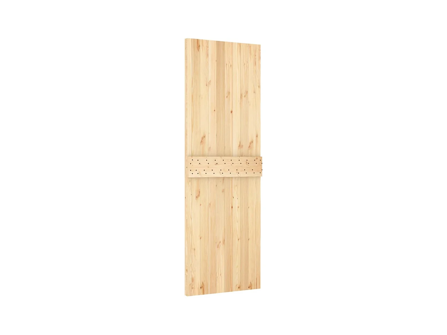 Porte coulissante et kit de quincaillerie 70x210 cm pin massif