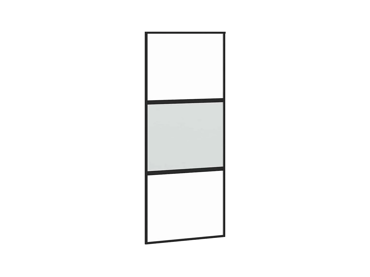 Schuifdeur met zwarte beslagset 90x205 cm