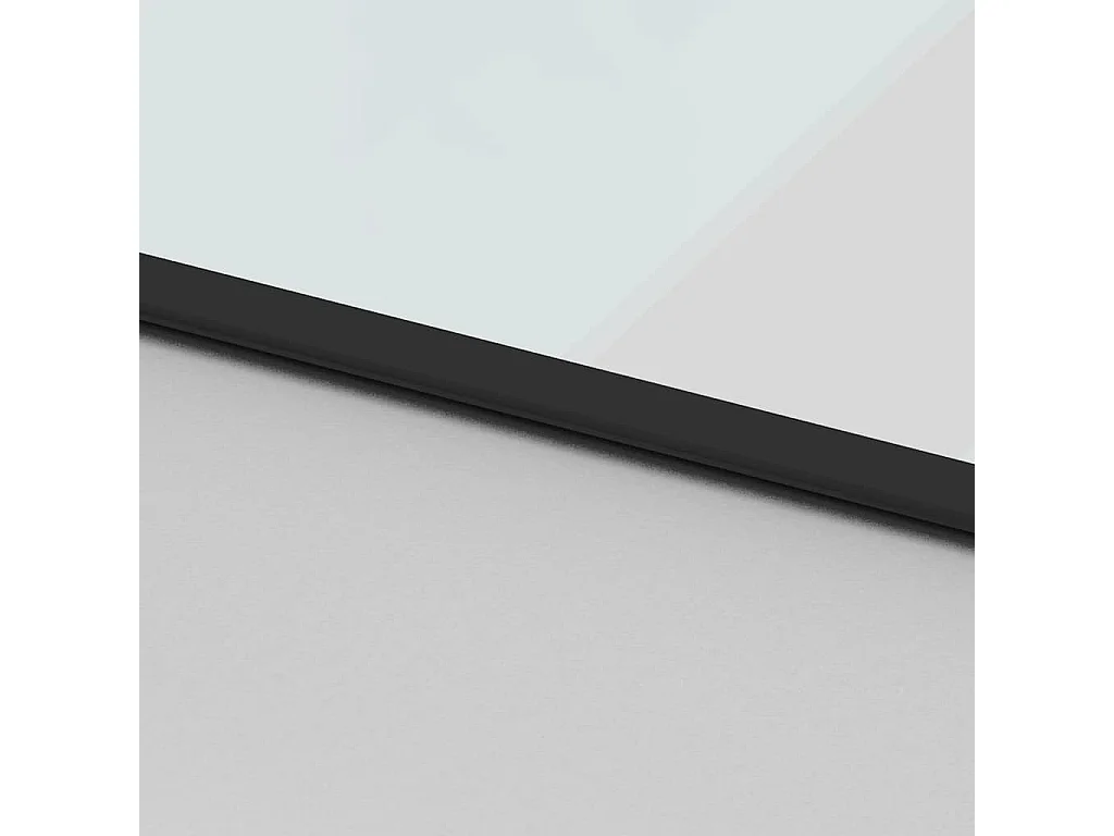 Porte coulissante avec kit de quincaillerie noir 90x205 cm