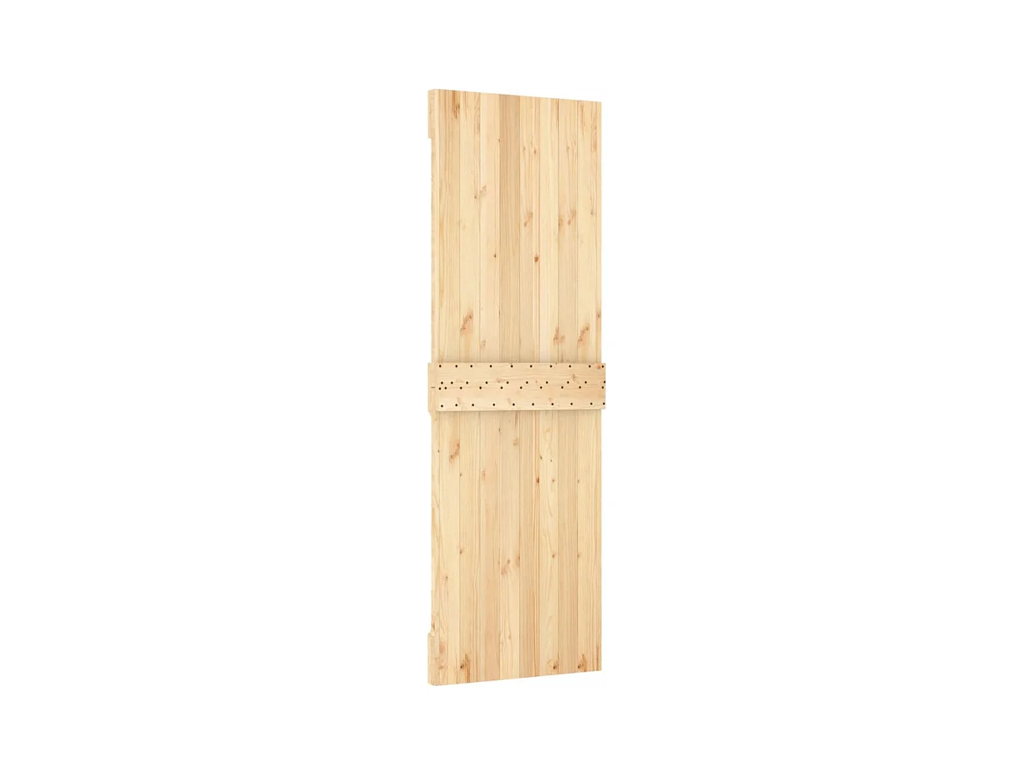 Porte coulissante et kit de quincaillerie 70x210 cm pin massif